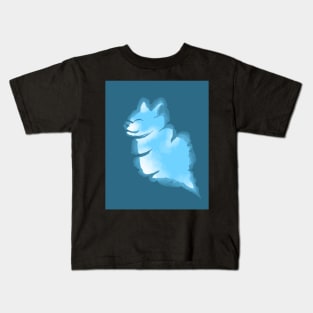 Cat cloud digital art Kids T-Shirt